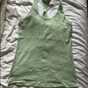 Green lululemon tank top